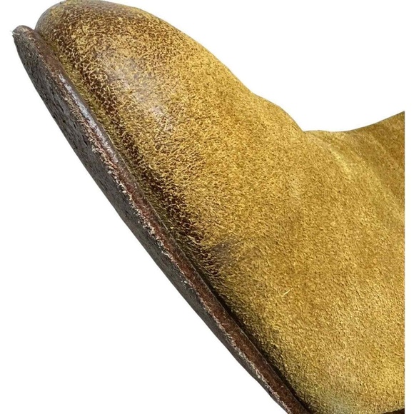 Maje Suede Tan Fringe Western Ankle Bootie Size 38 / 7.5 - Picture 5 of 12